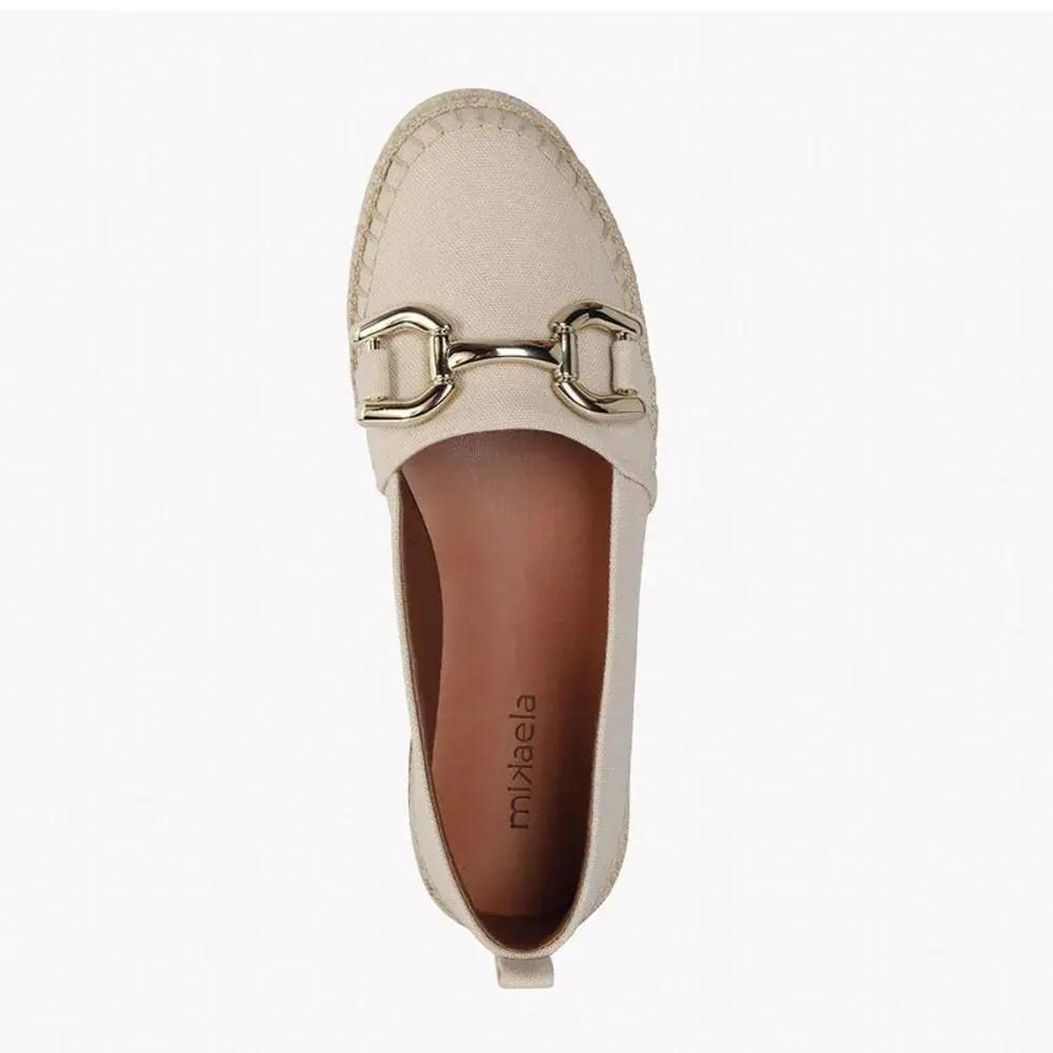 ALPARGATA MUJER MIKAELA OFF WHITE 392363-4 MARRÓN 1108664 - 2