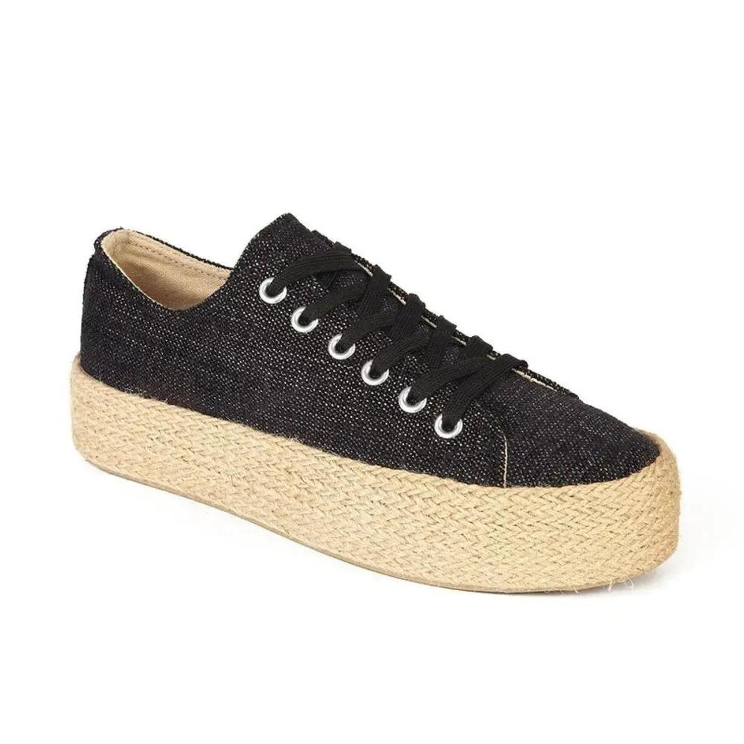 ALPARGATA MUJER STHEF NEGRO 7869 - 1