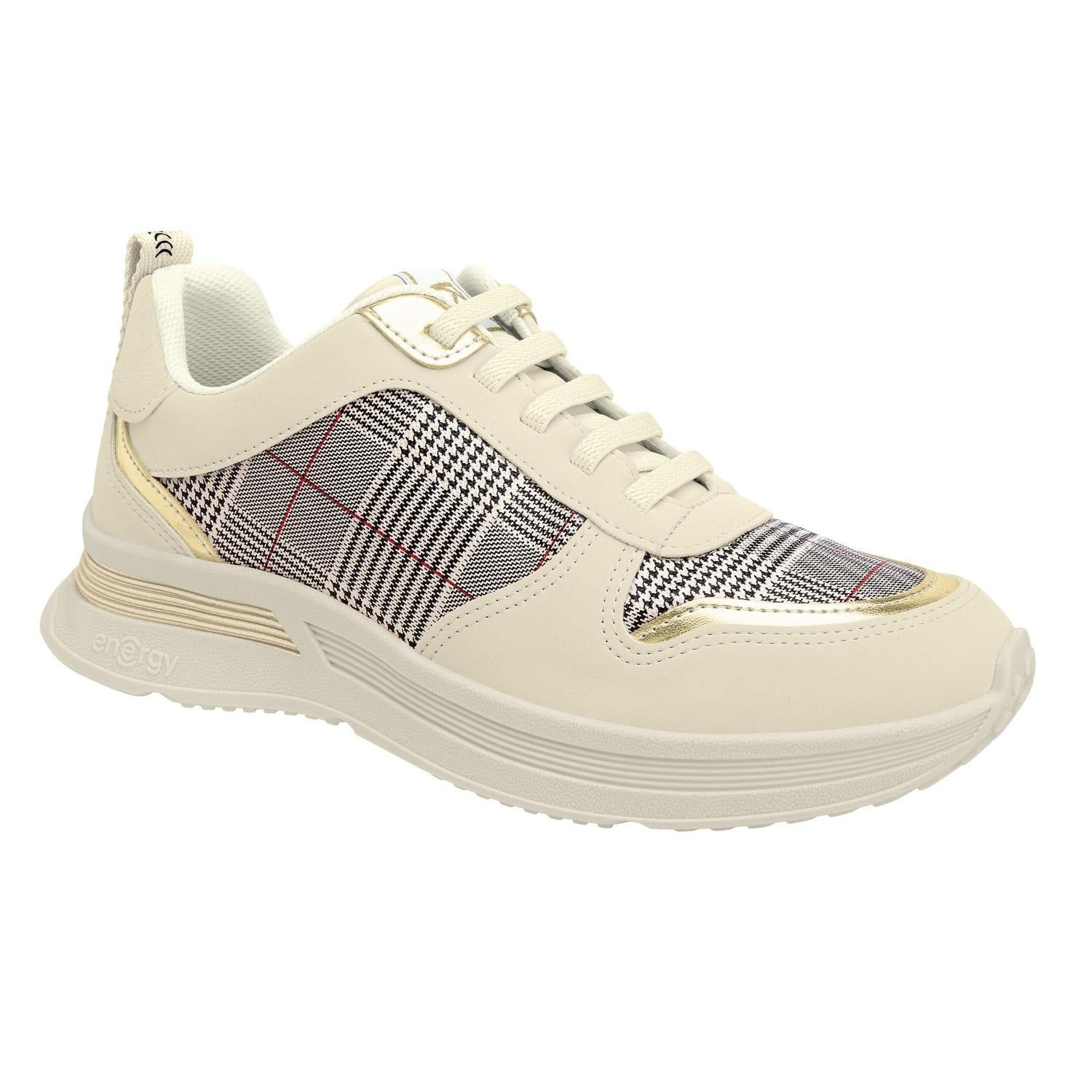 ZAPATILLA ENERGY MUJER PICCADILLY OFF WHITE/OURO 93500400000001 - 1