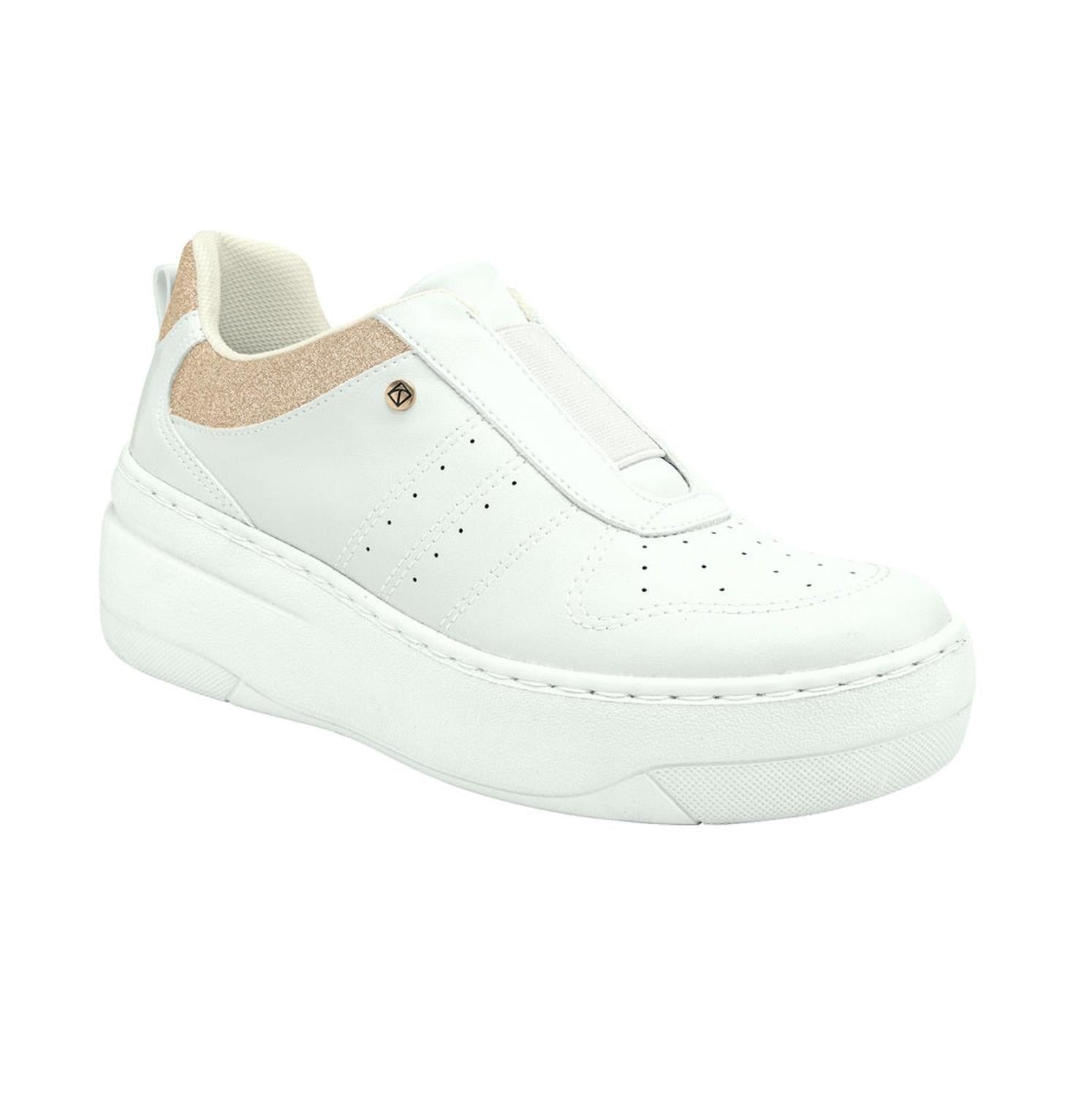 ZAPATILLA MUJER PICCADILLY BRANCO NEVE/BRANCO NEVE/CHAMPAGNE 91500300000001 BLANCO 1130716 - 1