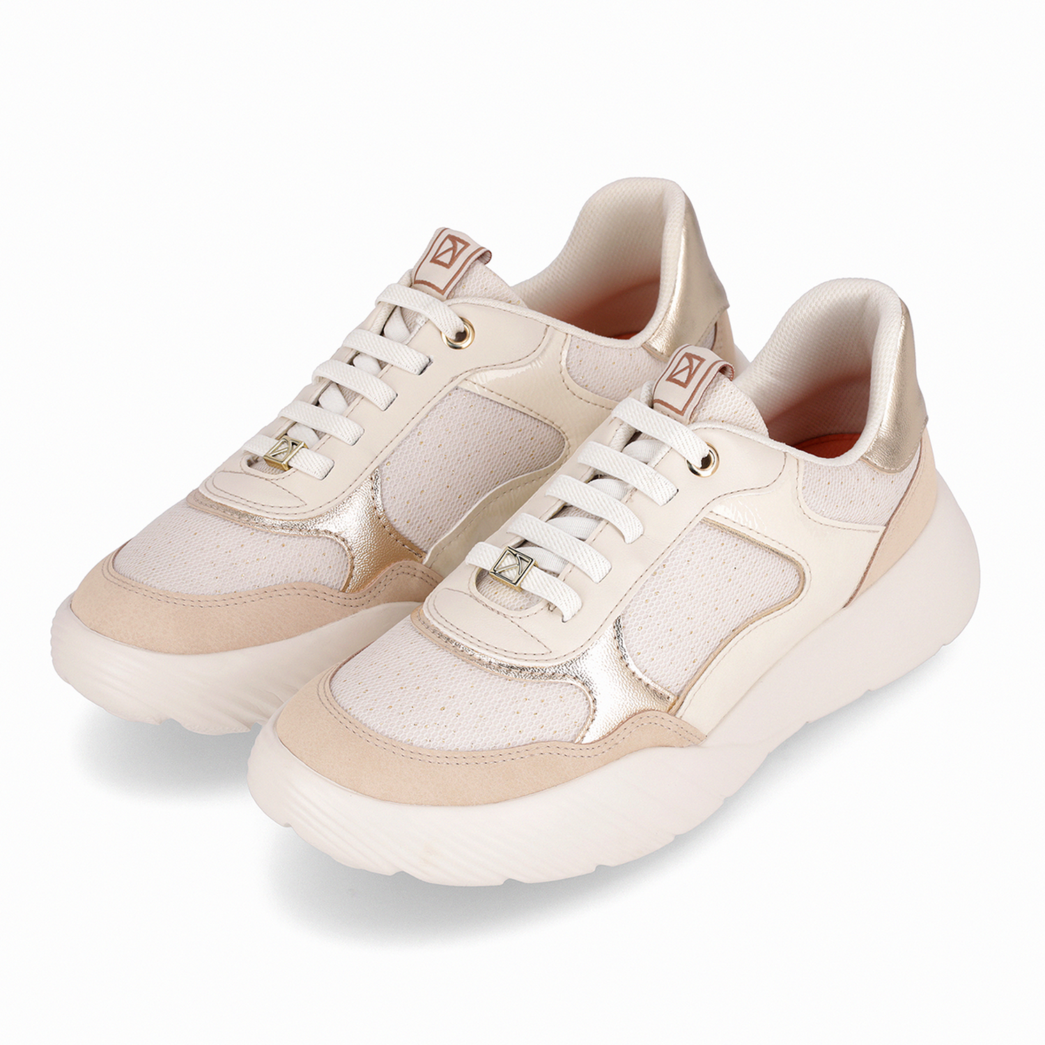 ZAPATILA FASCITE MUJER PICCADILLY BRULE/OFF WHITE/OURO 94903300000001 NARANJA 1150278 - 3