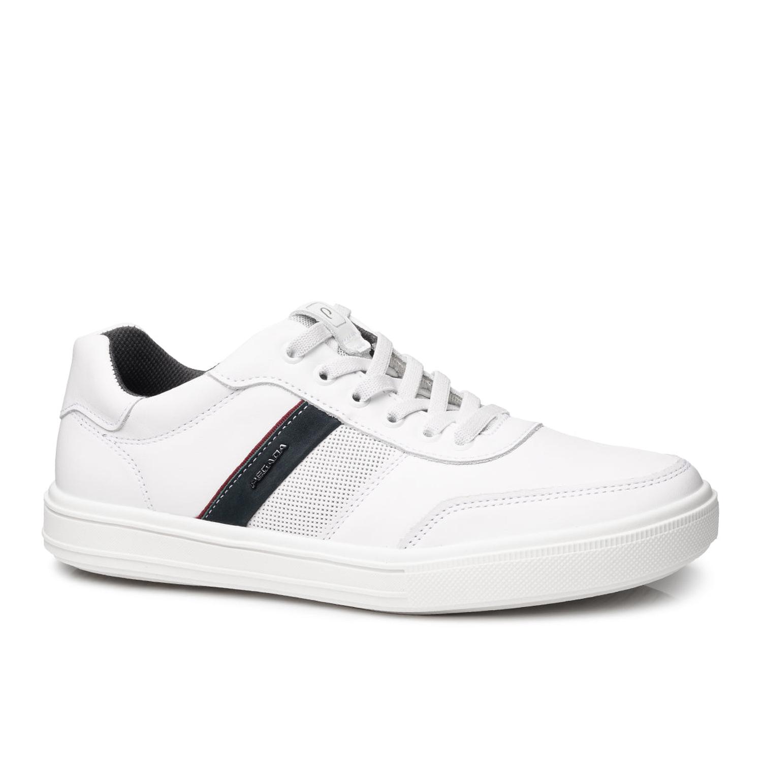 ZAPATILLA HOMBRE PEGADA CUERO BRANCO/MARINHO 111502-01 BLANCO 1135330 - 1