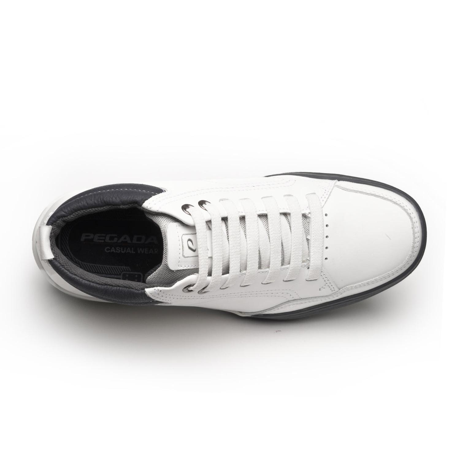 ZAPATILLA HOMBRE PEGADA CUERO BRANCO 111003-01 BLANCO 1153471 - 4