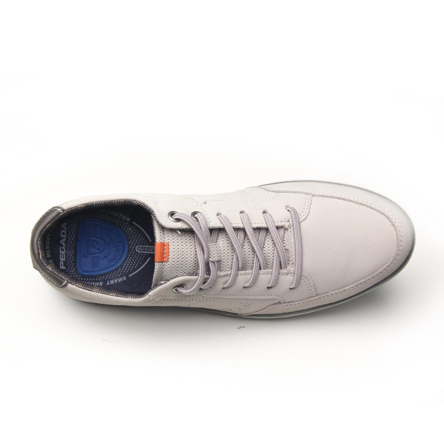ZAPATILLA HOMBRE PEGADA CUERO SILVER 111402-06 PLATEADO 1122323 - 4