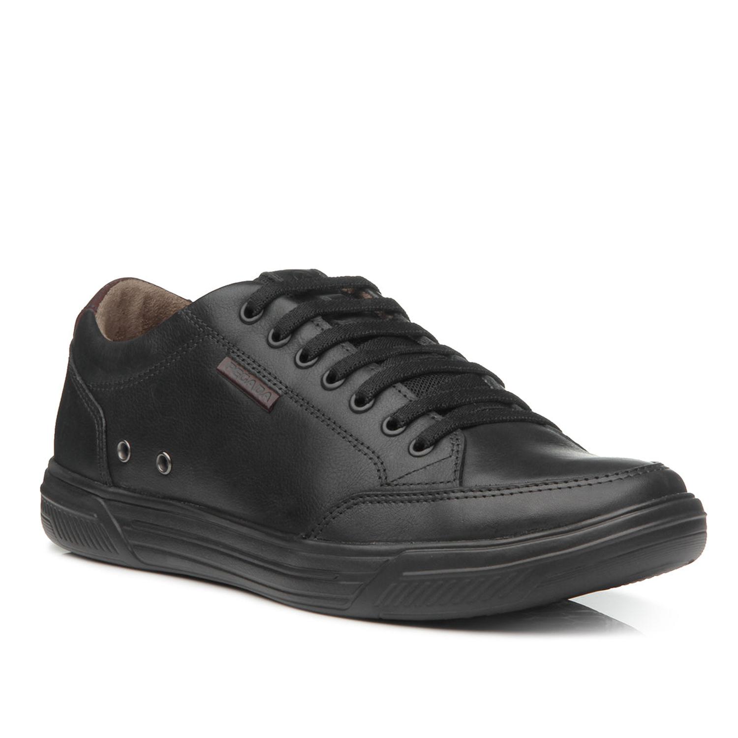 ZAPATILLA HOMBRE PEGADA CUERO PRETO 110403-06 - 1