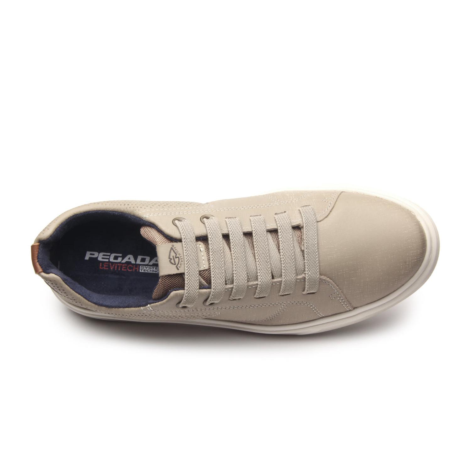 ZAPATILLA HOMBRE PEGADA CUERO AREIA CONHAQUE 110923-06 BEIGE 1153458 - 4