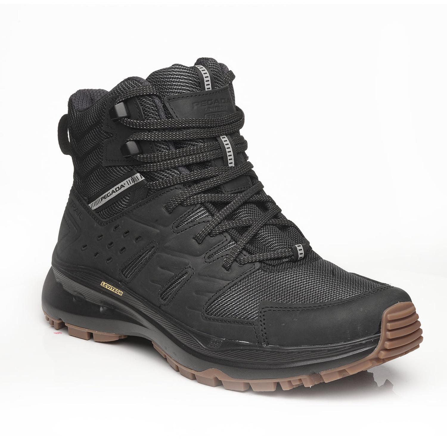 BOTIN HOMBRE PEGADA CUERO PRETO 150407-04 - 1