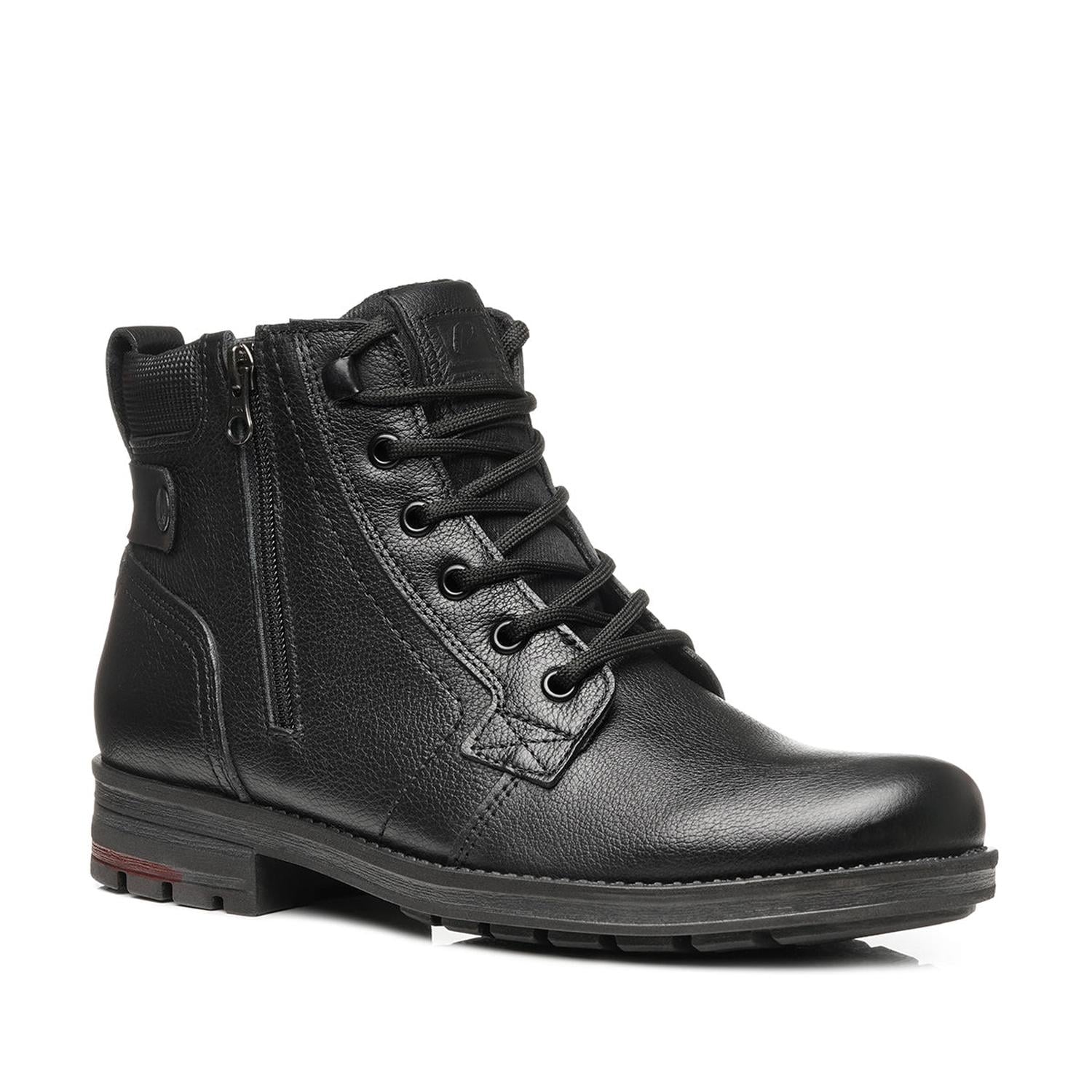 BOTIN HOMBRE PEGADA CUERO PRETO 181314-03 - 1