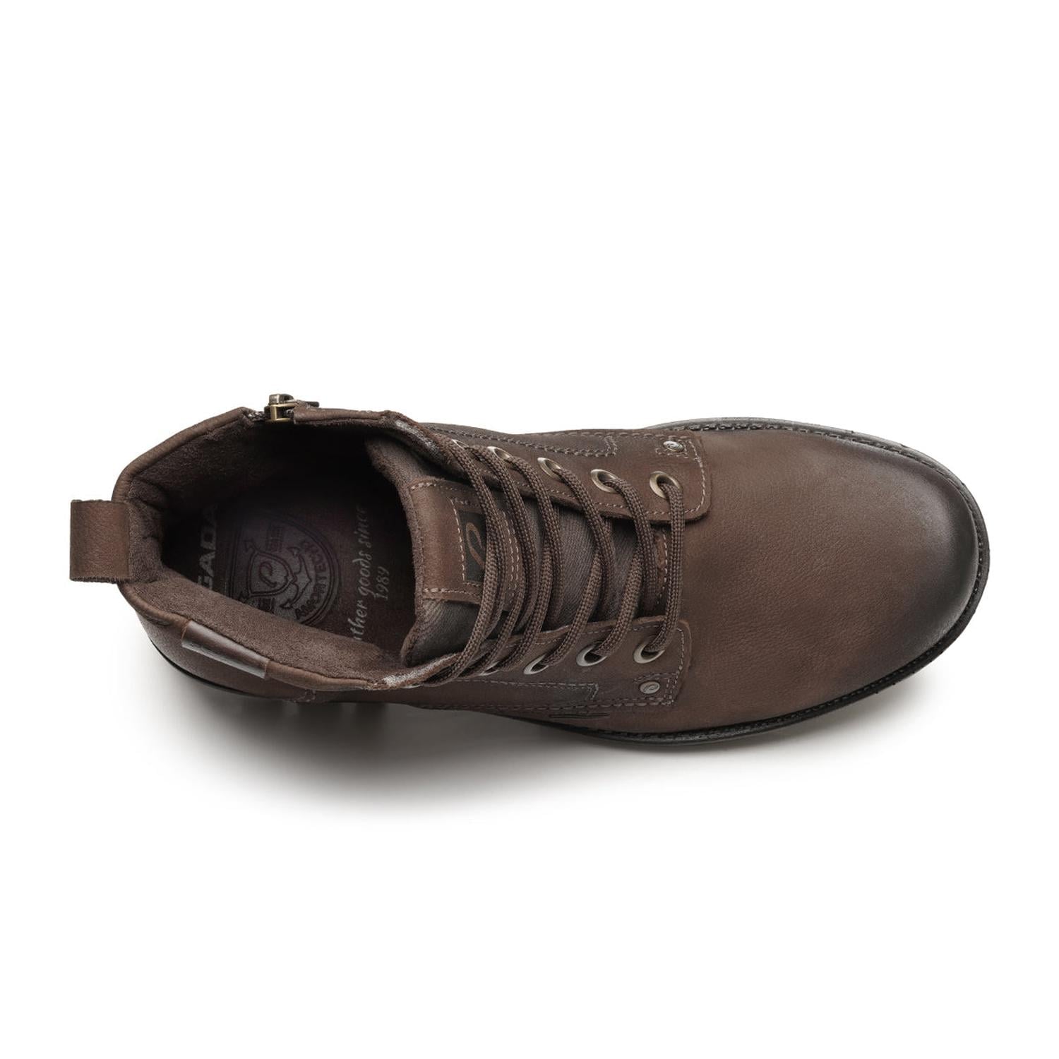 BOTIN HOMBRE PEGADA CUERO CASTANHO/BROWN 181305-17 COLOR 1153394 - 4