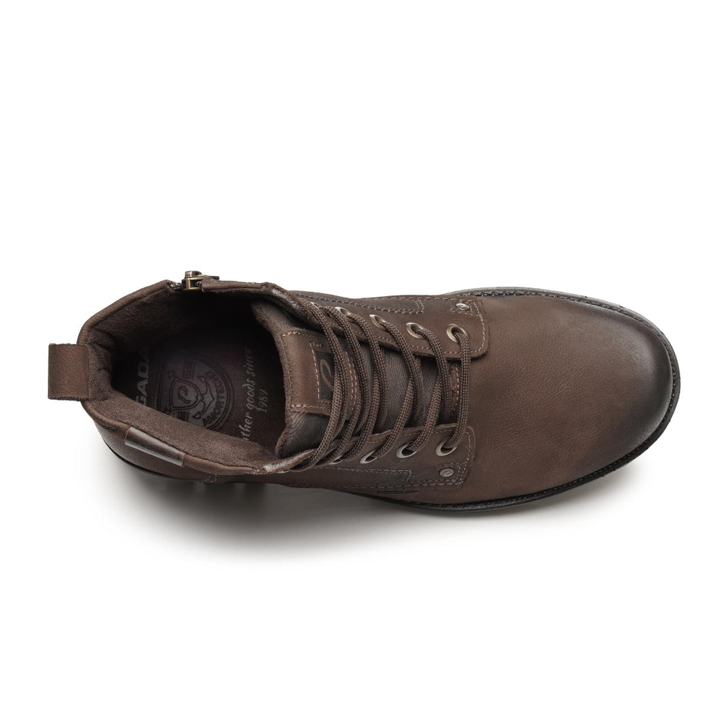 BOTIN HOMBRE PEGADA CUERO CASTANHO/BROWN 181305-17 MARRÓN 1153398 - 4
