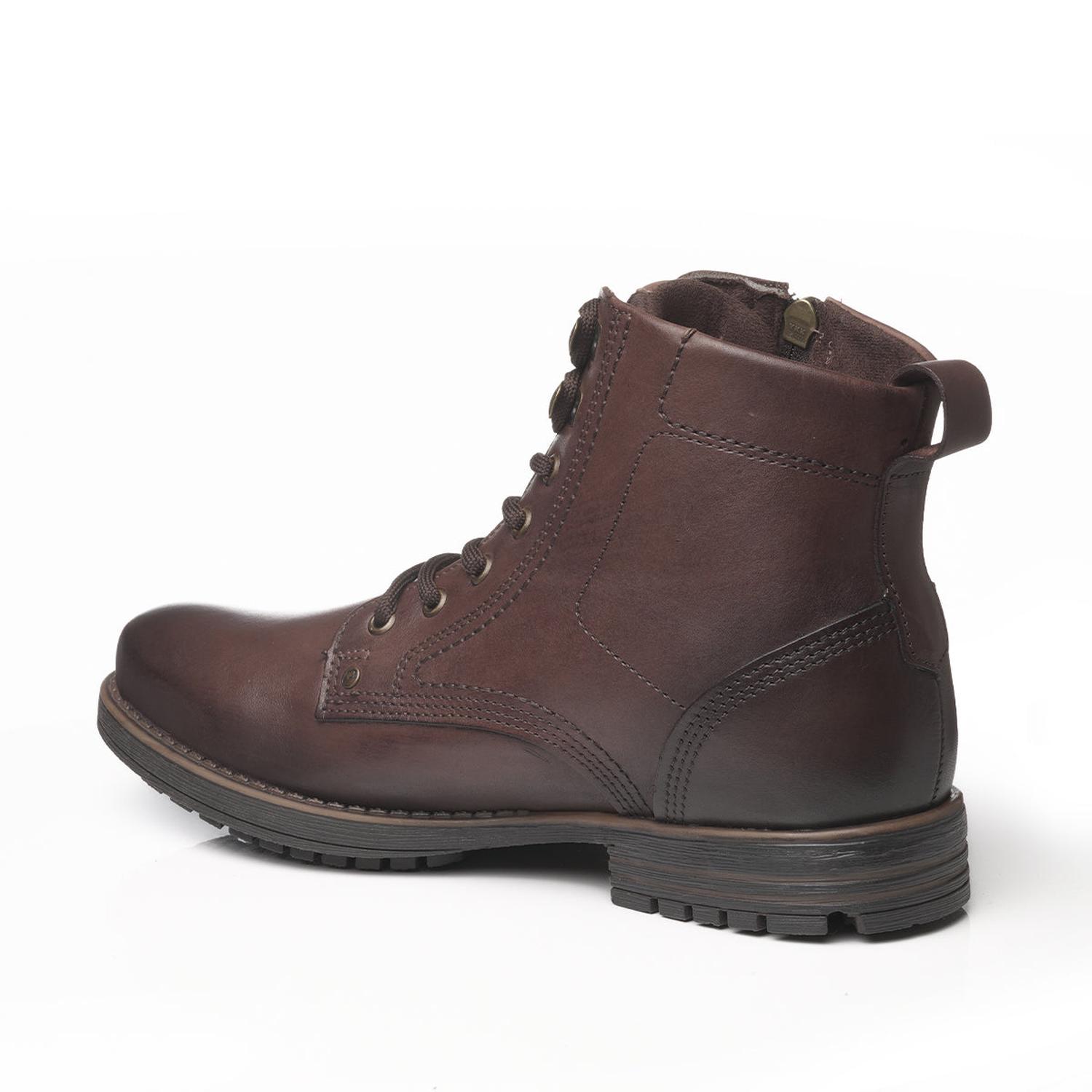BOTIN HOMBRE PEGADA CUERO PINHAO/BROWN 180745-10 COLOR 1153440 - 3