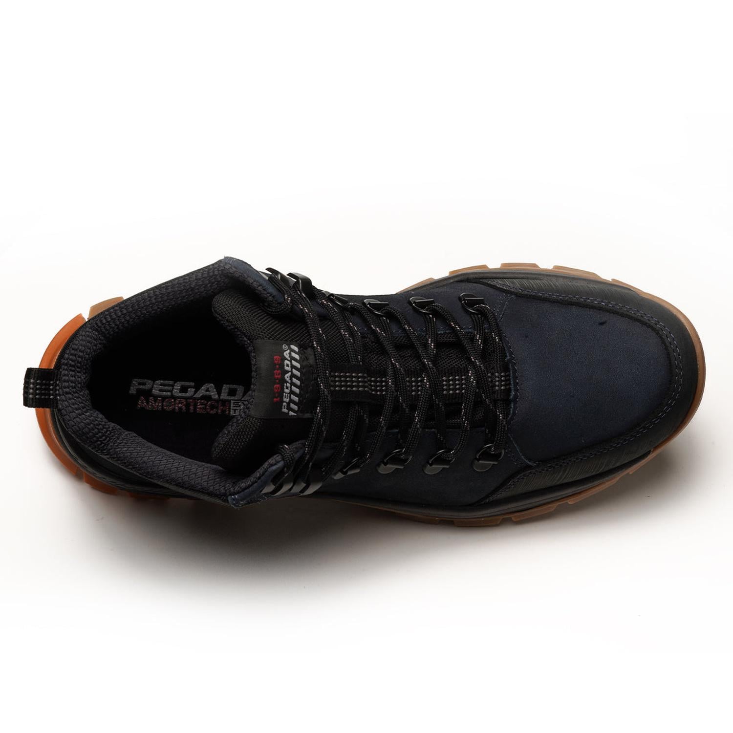BOTIN HOMBRE PEGADA CUERO ASTRAL/PRETO 150506-04 COLOR 1153338 - 4