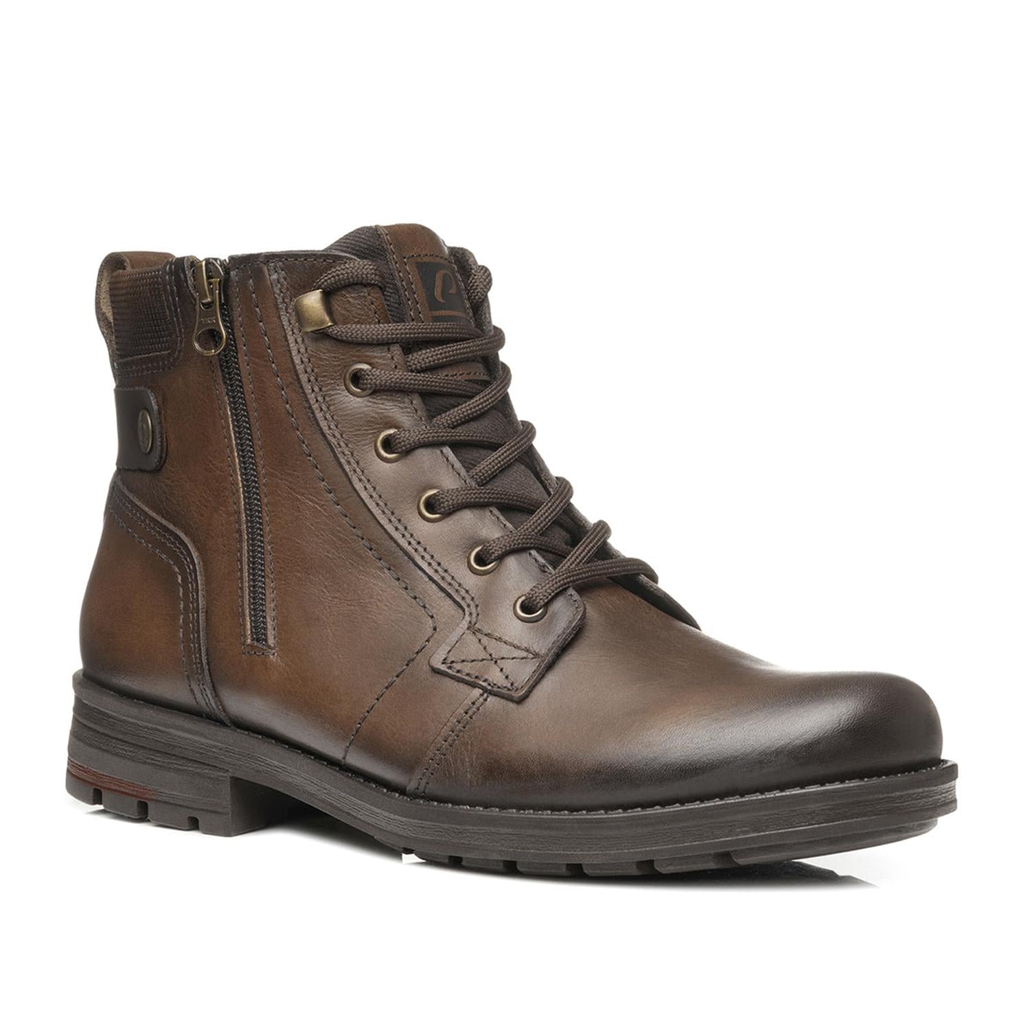 BOTIN HOMBRE PEGADA CUERO CASTANHO/BROWN 181314-06 - 1