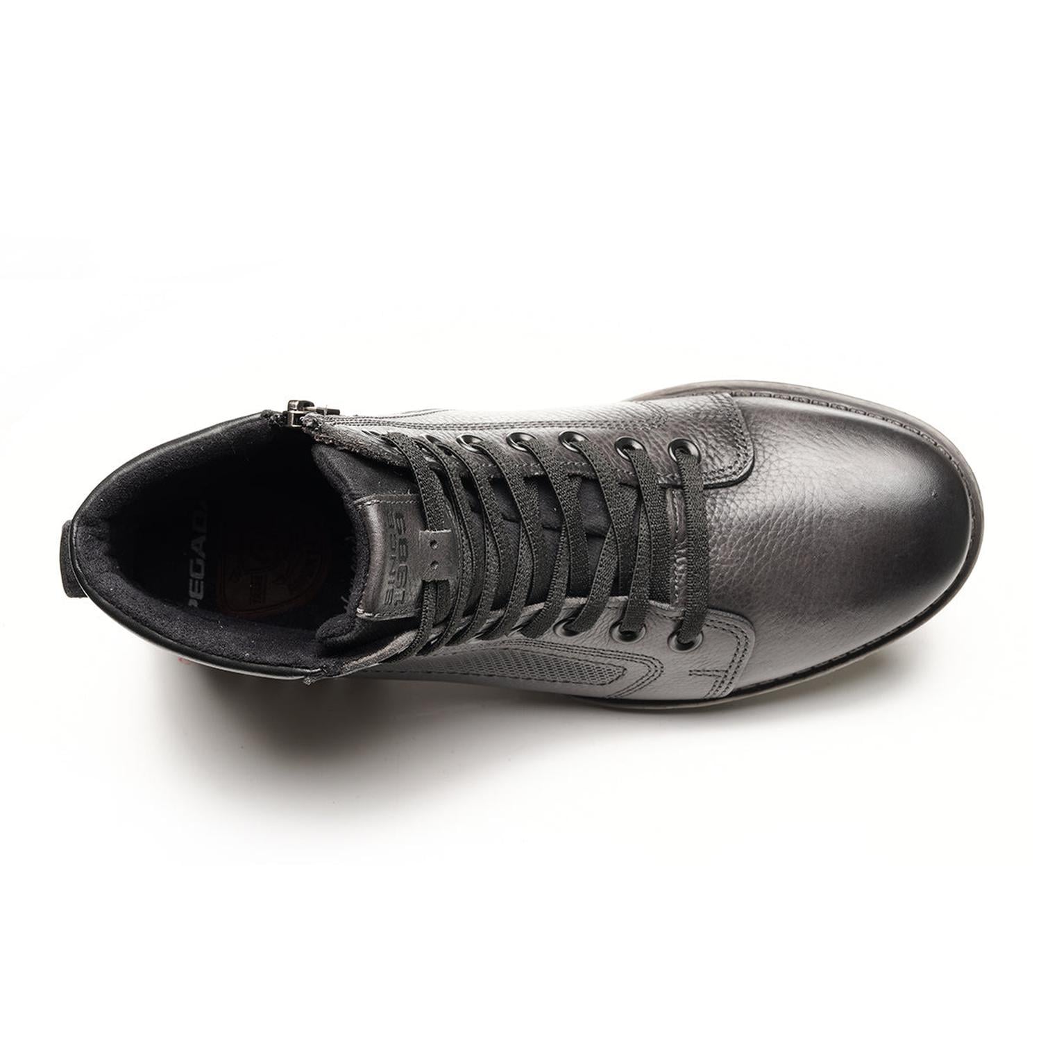 BOTIN HOMBRE PEGADA CUERO CROMO/PRETO 180748-09 COLOR 1153366 - 2