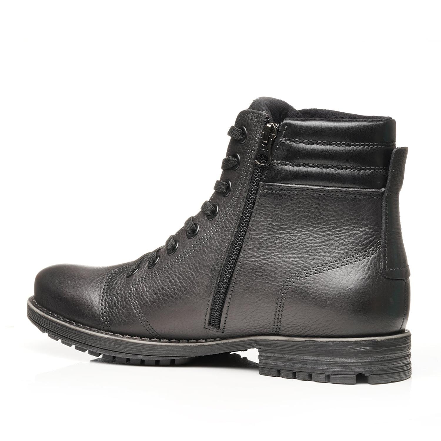 BOTIN HOMBRE PEGADA CUERO CROMO/PRETO 180748-09 COLOR 1153366 - 3