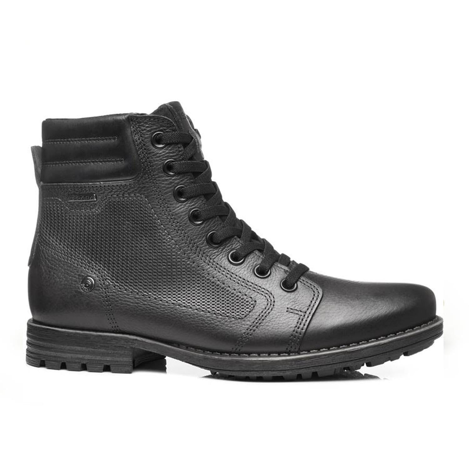 BOTIN HOMBRE PEGADA CUERO CROMO/PRETO 180748-09 COLOR 1153366 - 4