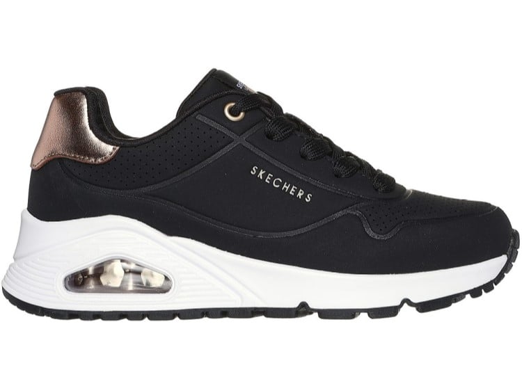 ZAPATILLAS MUJER SKECHERS NEGRO 155196/BLK UNO GEN SHIMMER AWAY - 1