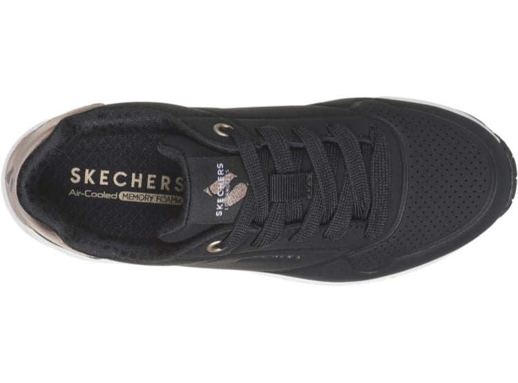 ZAPATILLAS MUJER SKECHERS NEGRO 155196/BLK UNO GEN SHIMMER AWAY - 4