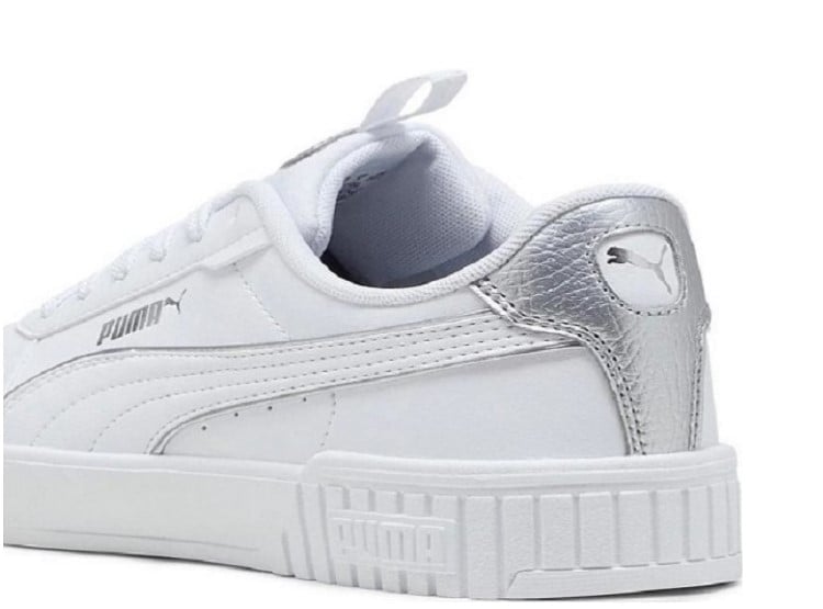ZAPATILLA PUMA CARINA 2.0 POP UP METALLICS BLANCO-PLATEADO PARA MUJER - 4
