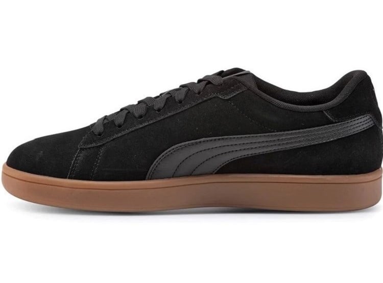 ZAPATILLAS HOMBRE PUMA NEGRO 390984 10 SMASH 3.0 -MARRON CUERO - 2
