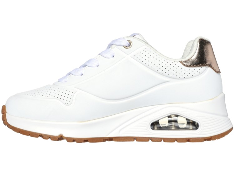 ZAPATILLAS MUJER SKECHERS BLANCO 155196/WHT UNO GEN1 SHIMMER AWAY PU - 3