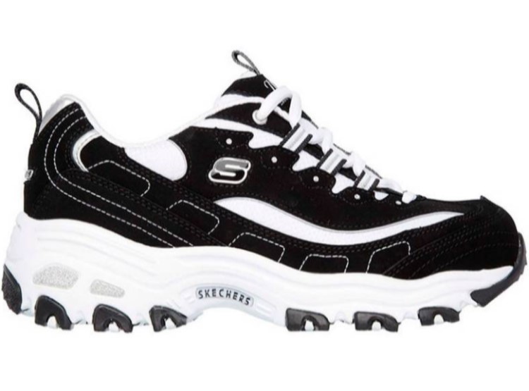 ZAPATILLAS MUJER SKECHERS NEGRO 11930/BKW D`LITES-BIGGEST FAN - 1