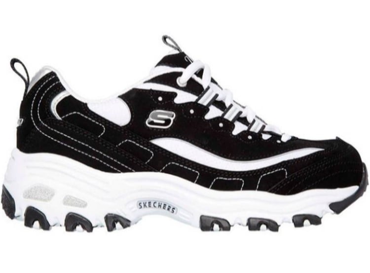 ZAPATILLAS MUJER SKECHERS NEGRO 11930/BKW D`LITES-BIGGEST FAN - 1