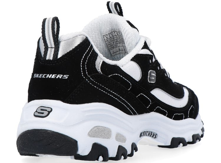 ZAPATILLAS MUJER SKECHERS NEGRO 11930/BKW D`LITES-BIGGEST FAN - 3