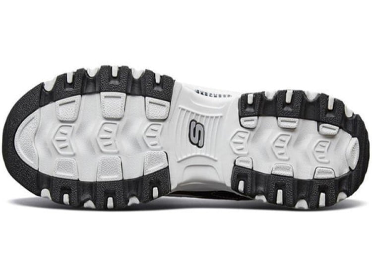 ZAPATILLAS MUJER SKECHERS NEGRO 11930/BKW D`LITES-BIGGEST FAN - 5