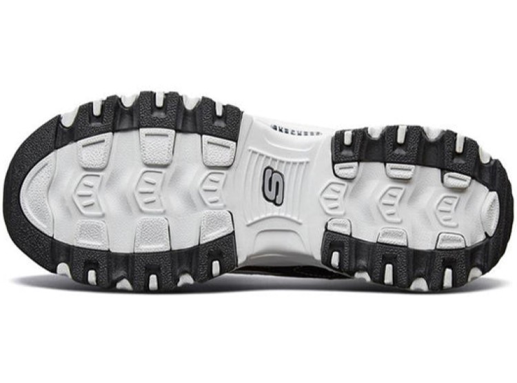ZAPATILLAS MUJER SKECHERS NEGRO 11930/BKW D`LITES-BIGGEST FAN - 5