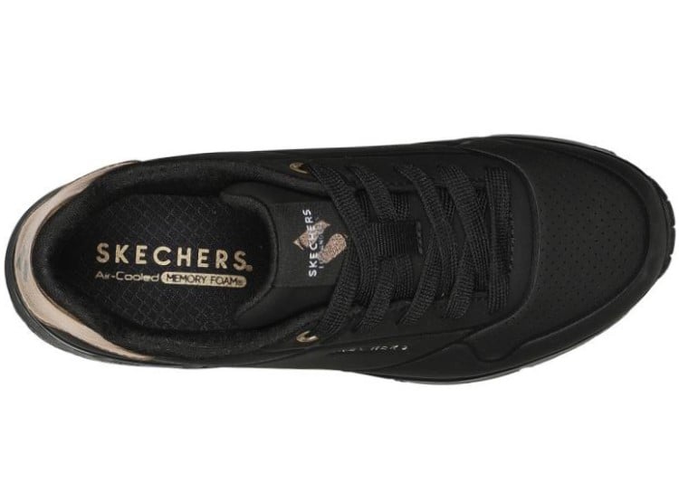 ZAPATILLAS MUJER SKECHERS NEGRO 155196/BBK UNO GEN1-SHIMMER AWAY - 4