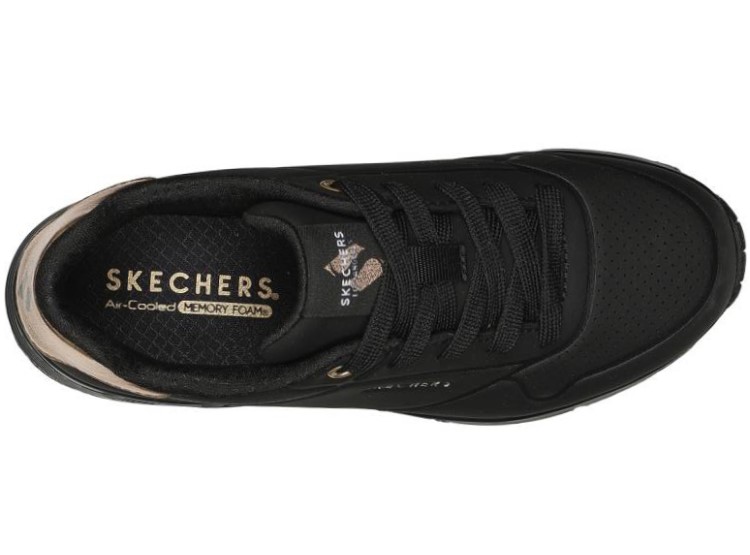 ZAPATILLAS MUJER SKECHERS NEGRO 155196/BBK UNO GEN1-SHIMMER AWAY - 4
