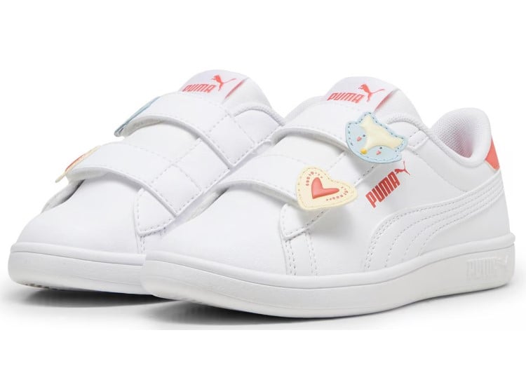 ZAPATILLAS NIÑA PUMA BLANCO 397286 05 SMASH 3.0 BADGES V PS - 3