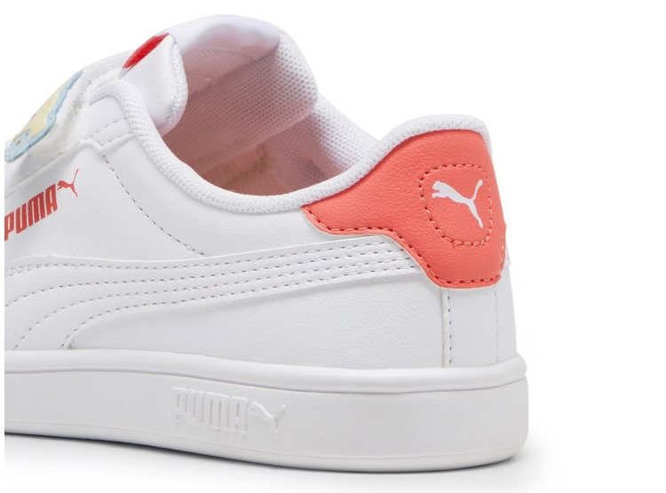 ZAPATILLAS NIÑA PUMA BLANCO 397286 05 SMASH 3.0 BADGES V PS - 4