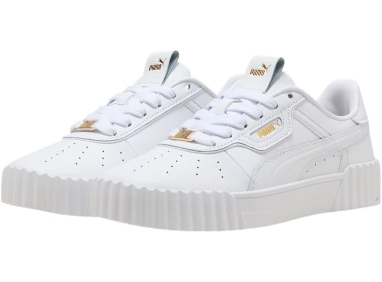 ZAPATILLA MUJER PUMA 400724 01 CUERO CARINA 3.0 LUXE BLANCO - 3