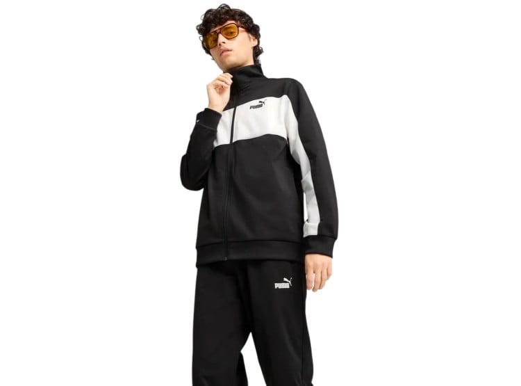 BUZO PUMA POLY SUIT 68730401 BLANCO/NEGRO PARA HOMBRE - 5
