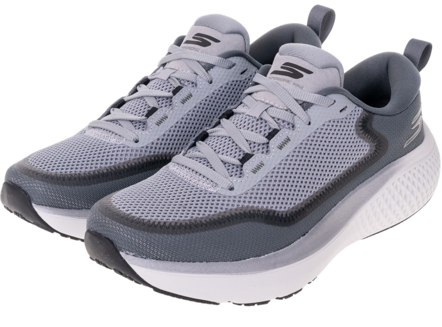 ZAPATILLA SKECHERS SUPERSONIC MAX 246086GRY GRIS PARA HOMBRE - 3