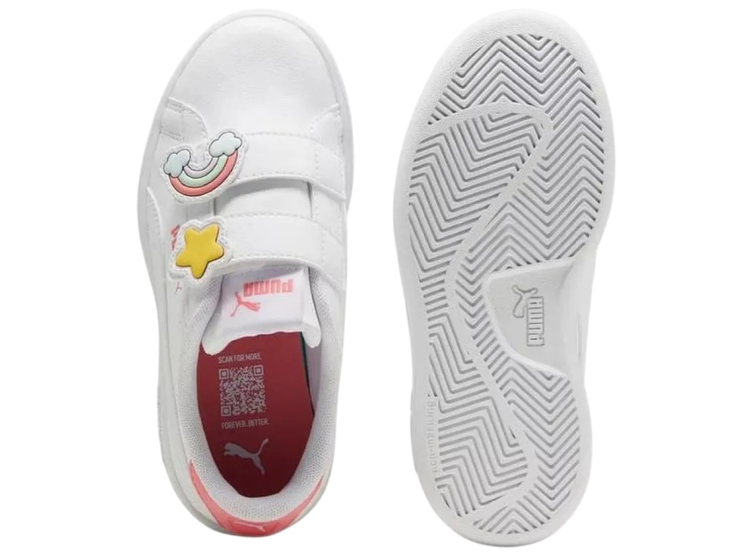 ZAPATILLA PUMA SMASH 3.0 BADGES V PS 397286 01 PARA NIÑAS - 4