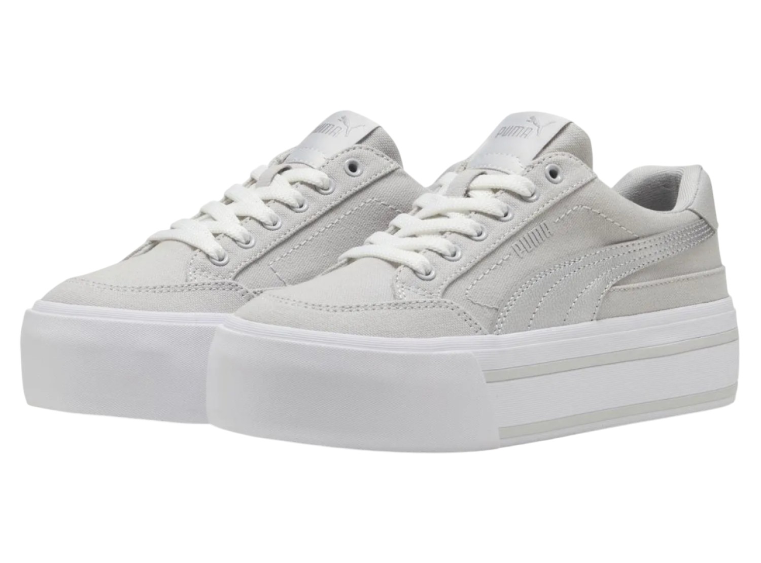 ZAPATILLA PUMA CORT CLASSIC VULC 402329 03 GRIS PARA MUJER - 3