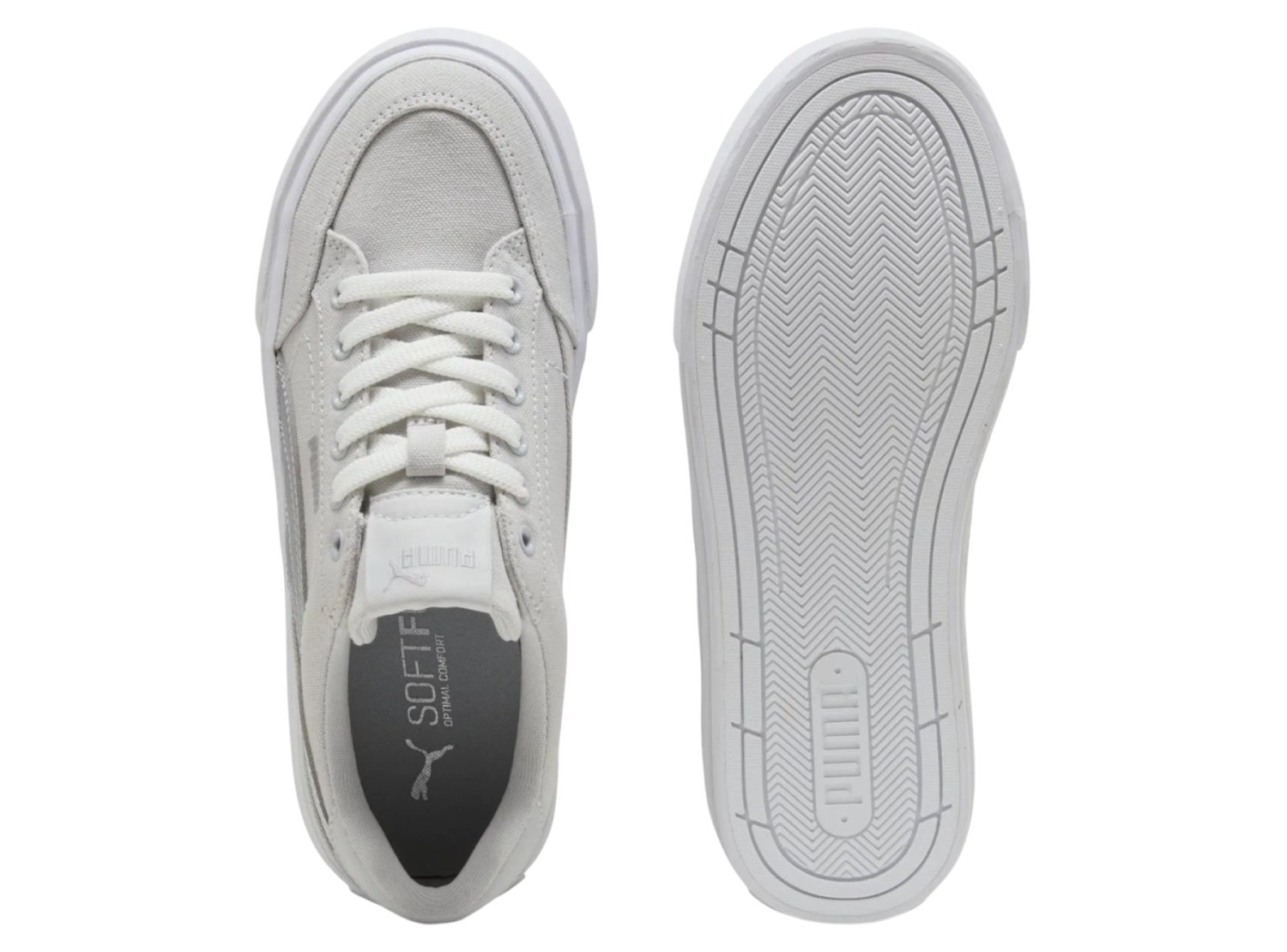 ZAPATILLA PUMA CORT CLASSIC VULC 402329 03 GRIS PARA MUJER - 4