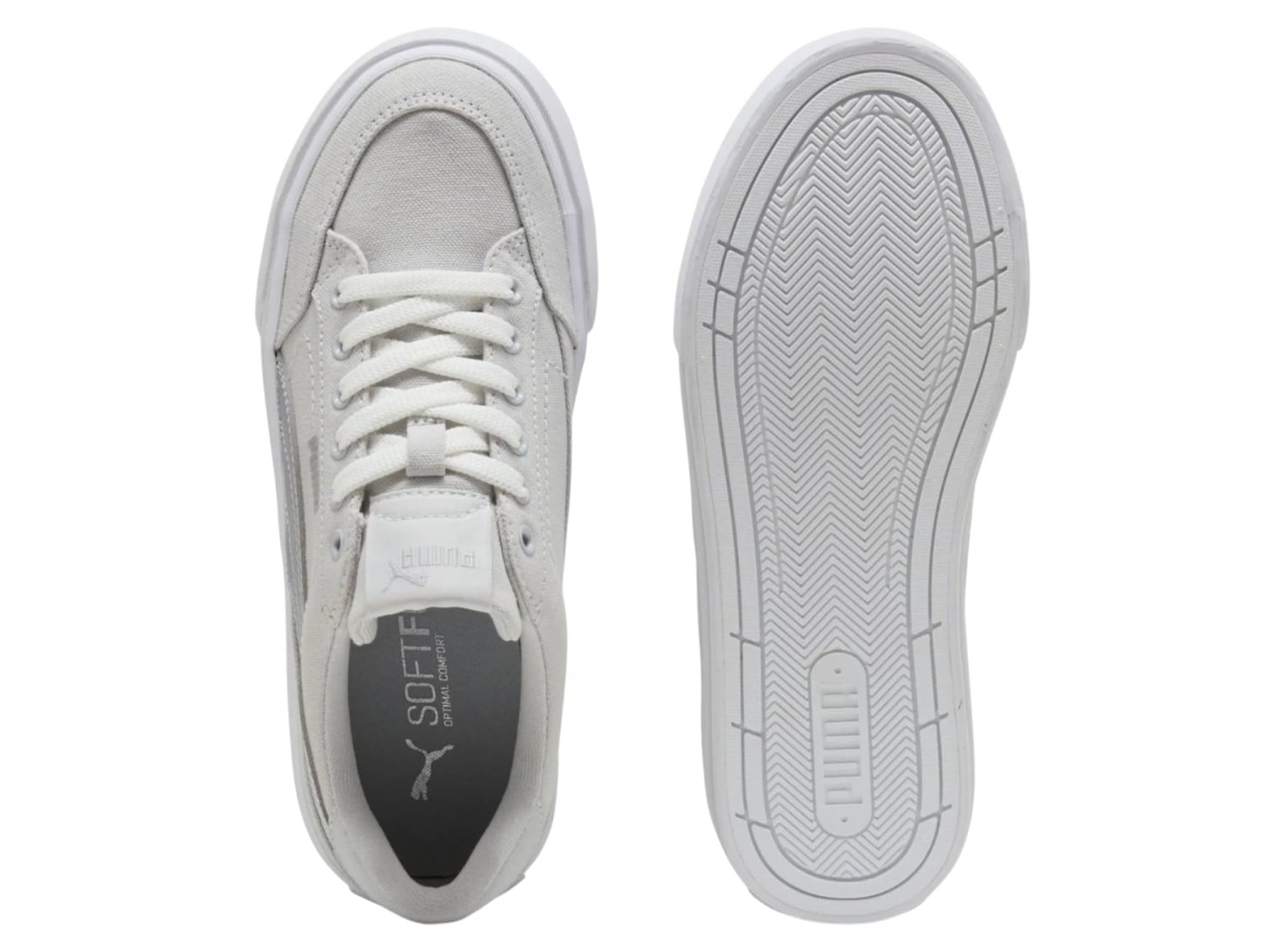 ZAPATILLA PUMA CORT CLASSIC VULC 402329 03 GRIS PARA MUJER - 4