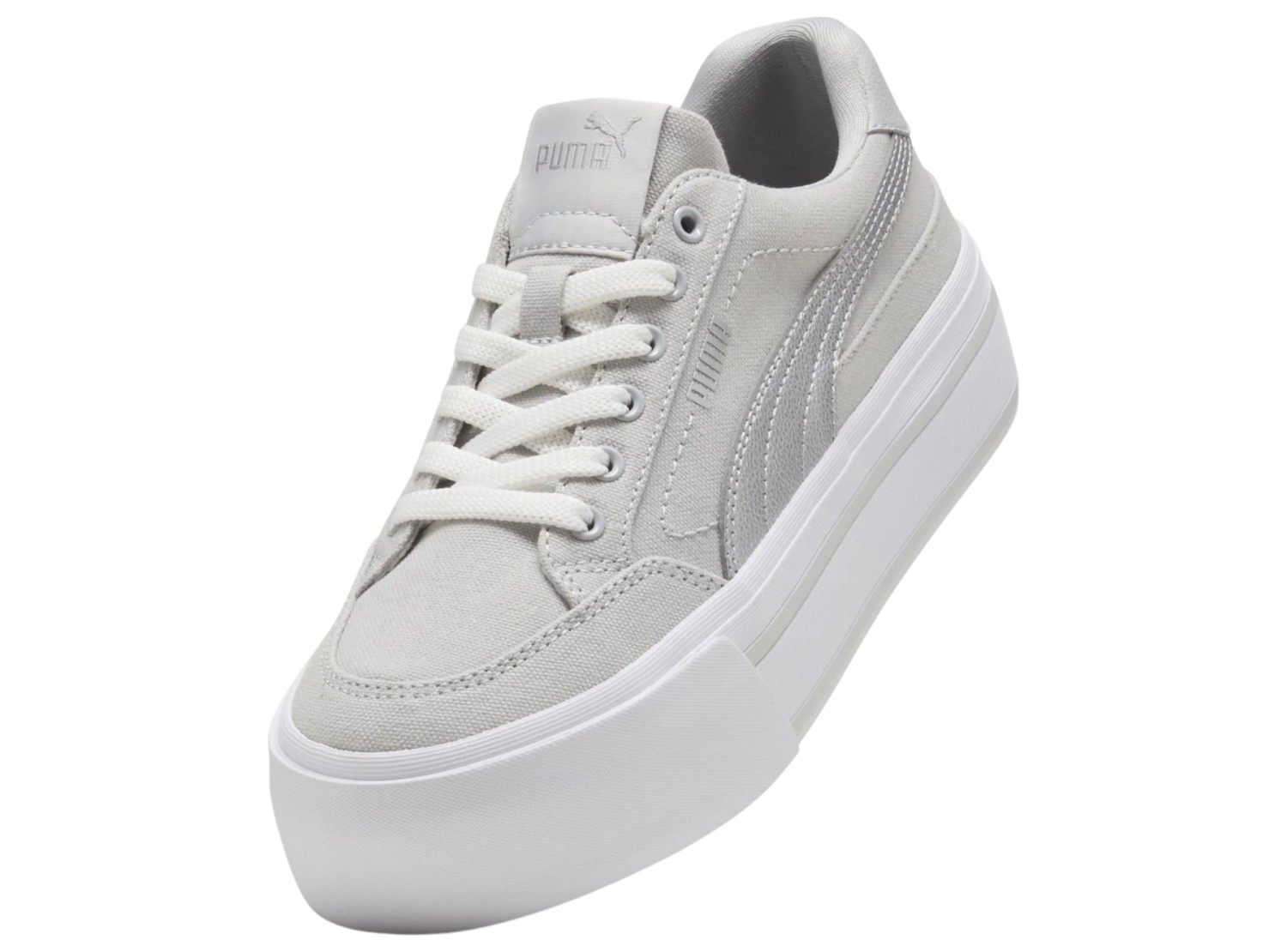 ZAPATILLA PUMA CORT CLASSIC VULC 402329 03 GRIS PARA MUJER - 5