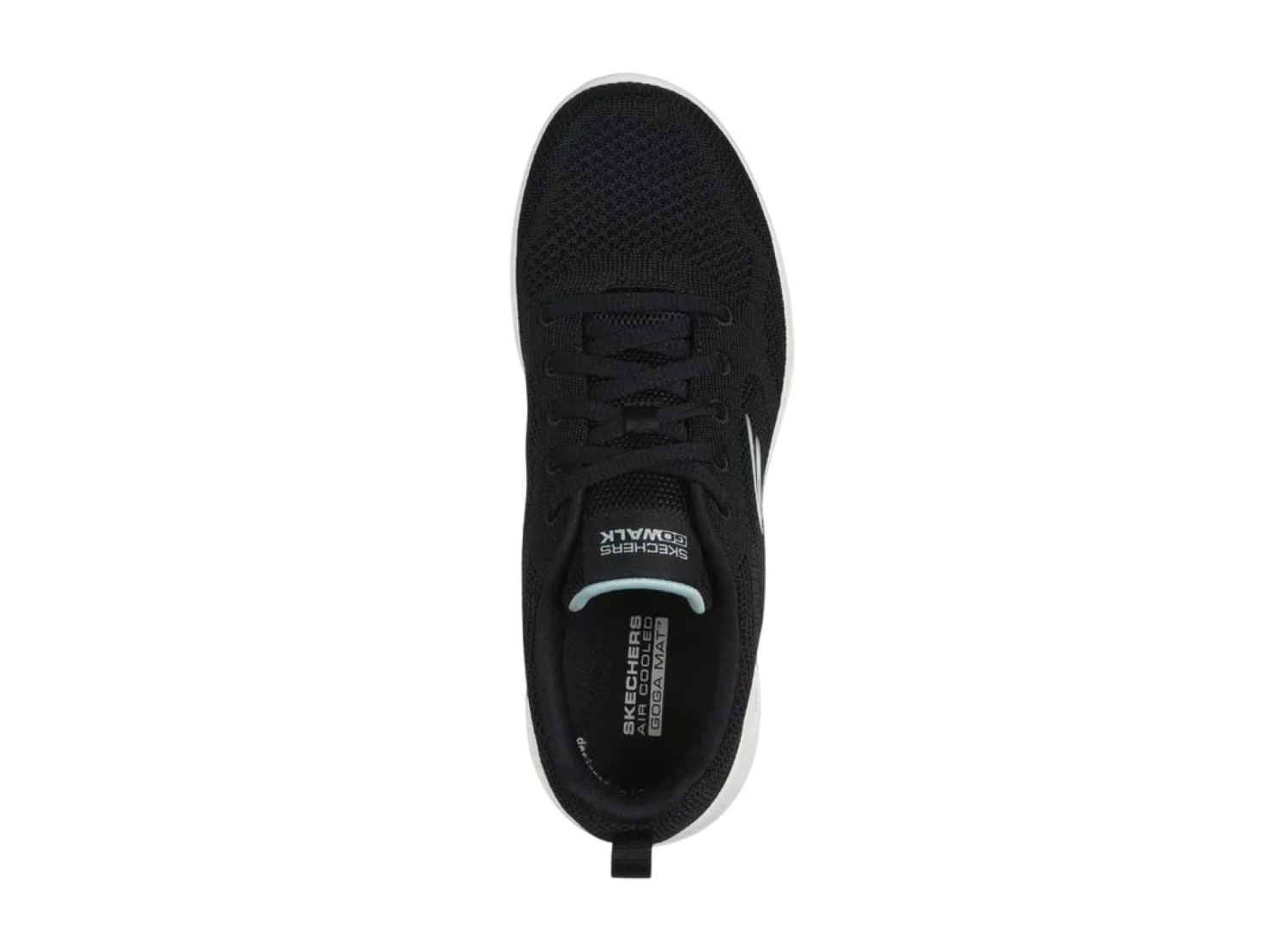 ZAPATILLAS SKECHERS GO WALK JOY VIOLET 124640/BKMN NEGRO PARA MUJER - 4