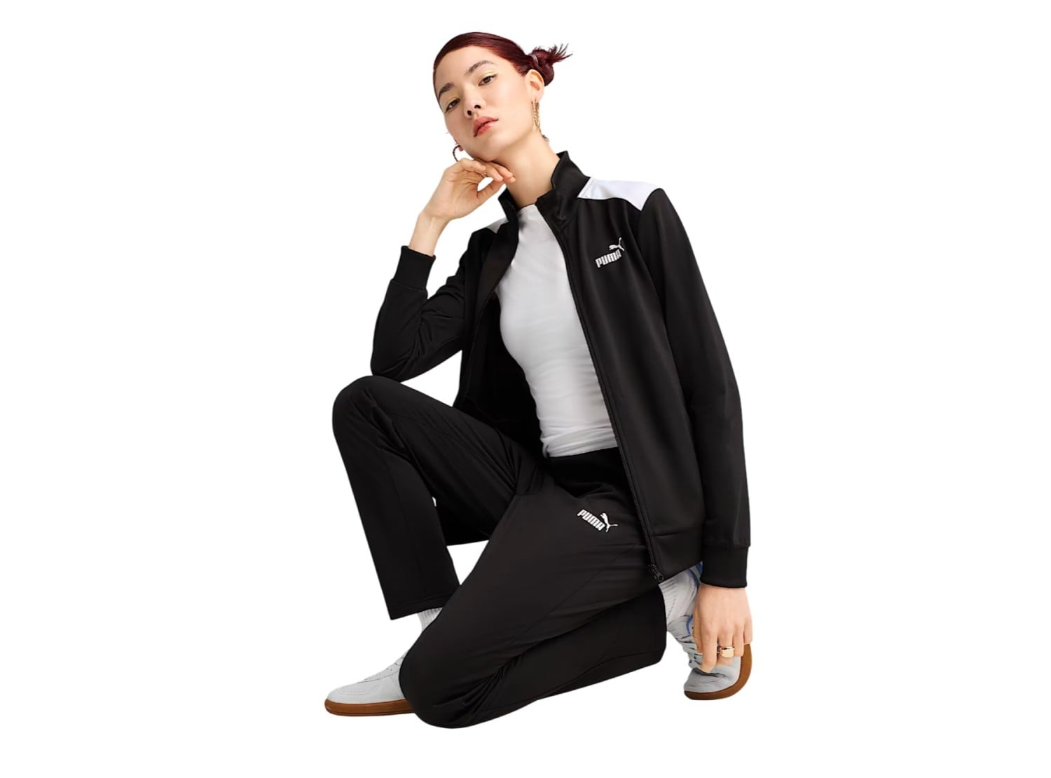 BUZO PUMA POLY SUIT 685075 01 NEGRO PARA MUJER - 4