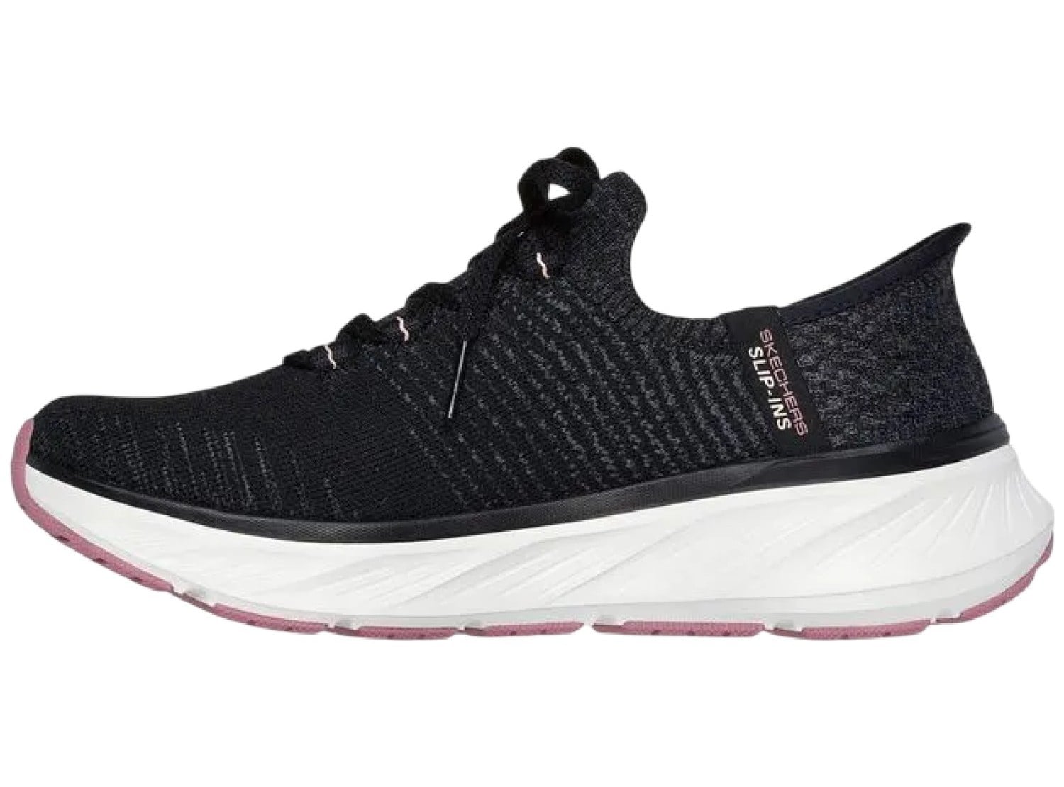 ZAPATILLA SKECHERS EDGERIDE IMPRESION 150470BKPK NEGRO MUJER - 2