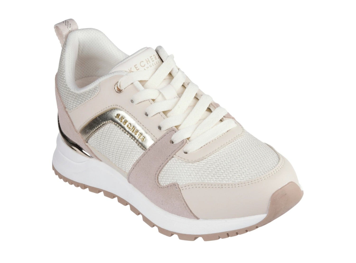 ZAPATILLA SKECHERS RUNWAY POSH GAL 177456NTGD BEIGE MUJER - 3