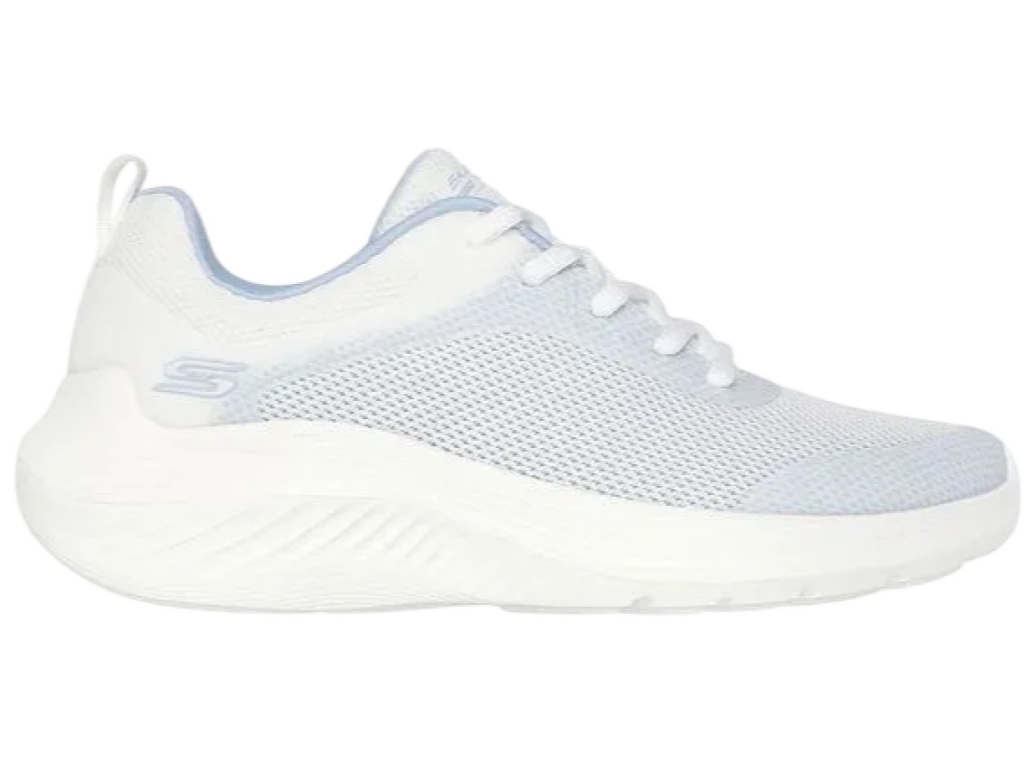 ZAPATILLA SKECHERS BOBS SQUAD WAVES 117681LTGY CELESTE MUJER - 1