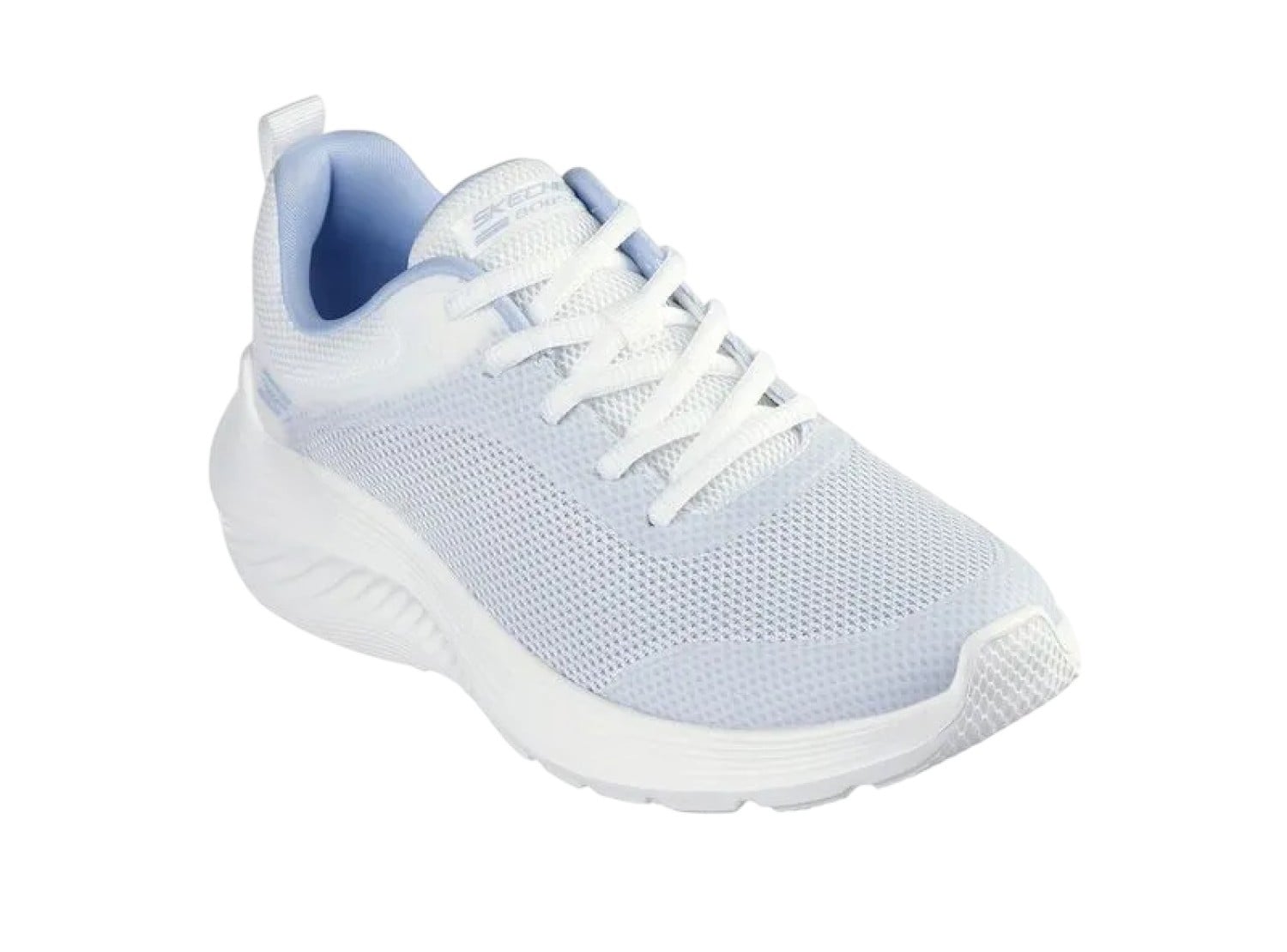 ZAPATILLA SKECHERS BOBS SQUAD WAVES 117681LTGY CELESTE MUJER - 3
