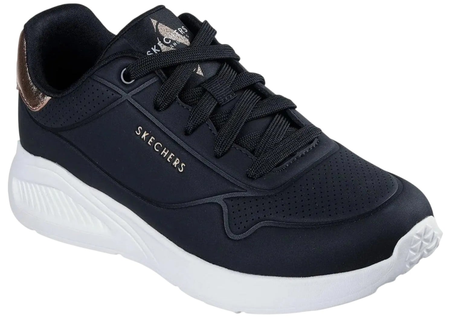ZAPATILLA SKECHERS SHIMMER ALONG 177291BLK NEGRO PARA MUJER - 3
