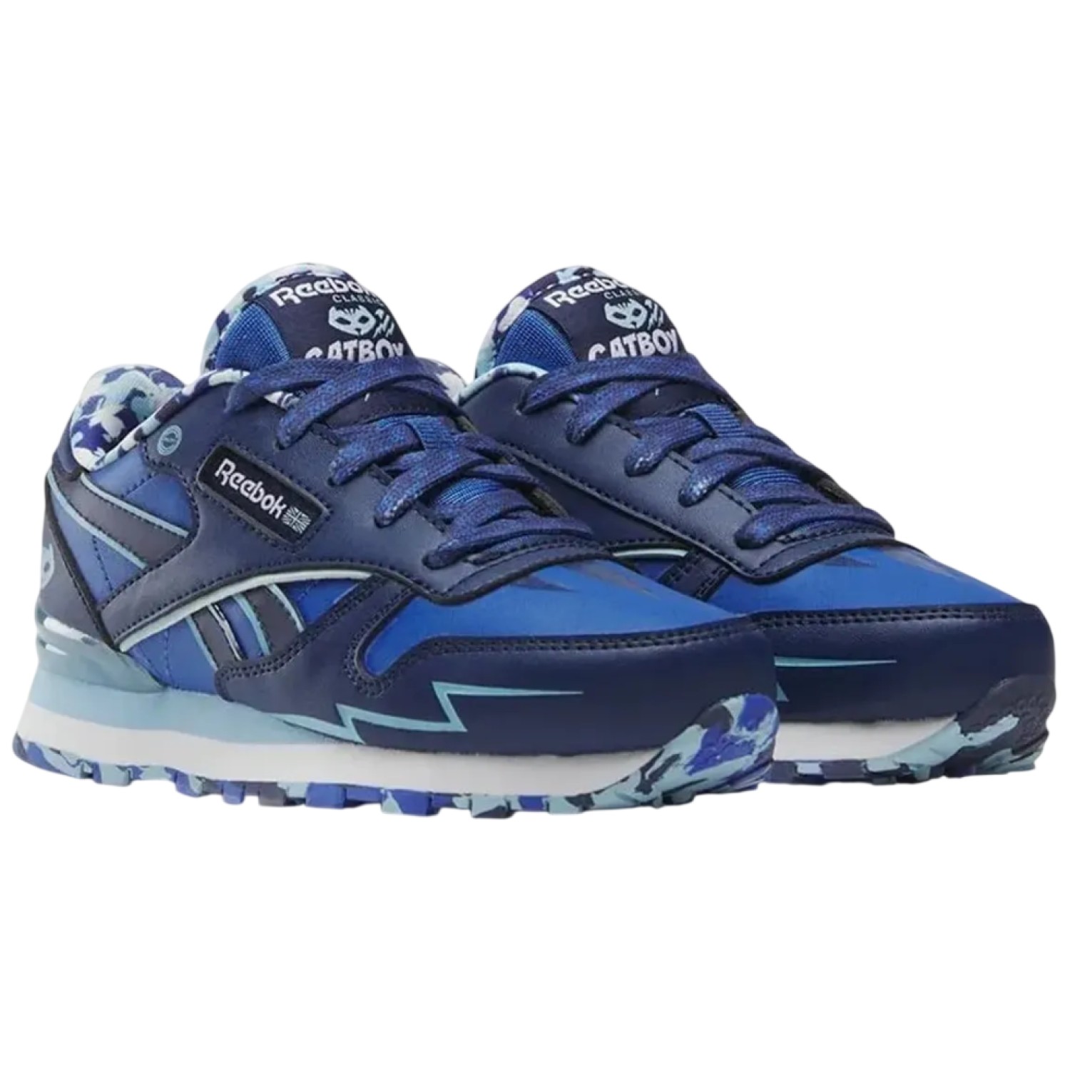ZAPATILLA REEBOK CLASSIC LEATHER STEP 100200540 AZUL NIÑOS - 2